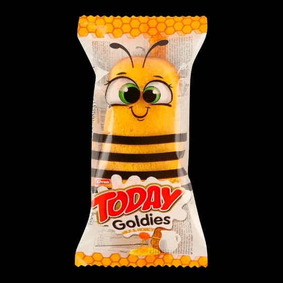 ТІСТЕЧКО БІСКВІТ "TODAY GOLDIES" мол-мед.40г — асортимент солодощів Альфа-Богуслав