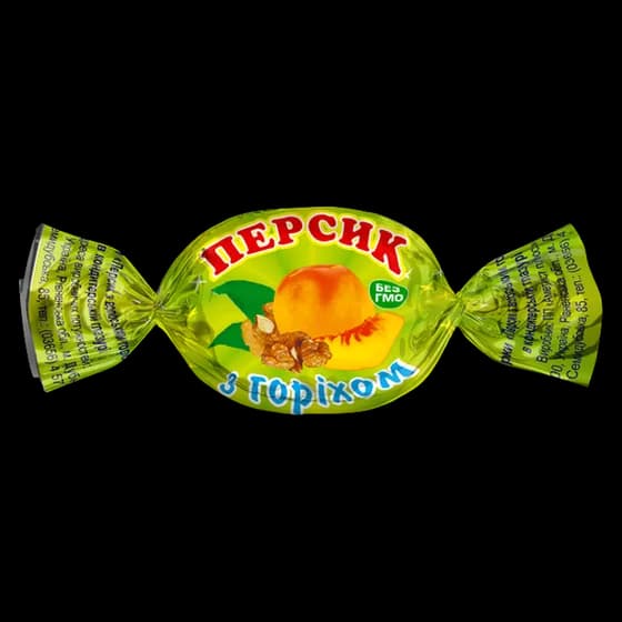 ПЕРСИКз горіхом — асортимент солодощів Альфа-Богуслав