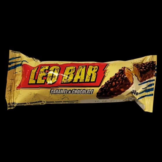 Вафельний батончик LEO BAR глазурований 50г — асортимент солодощів Альфа-Богуслав