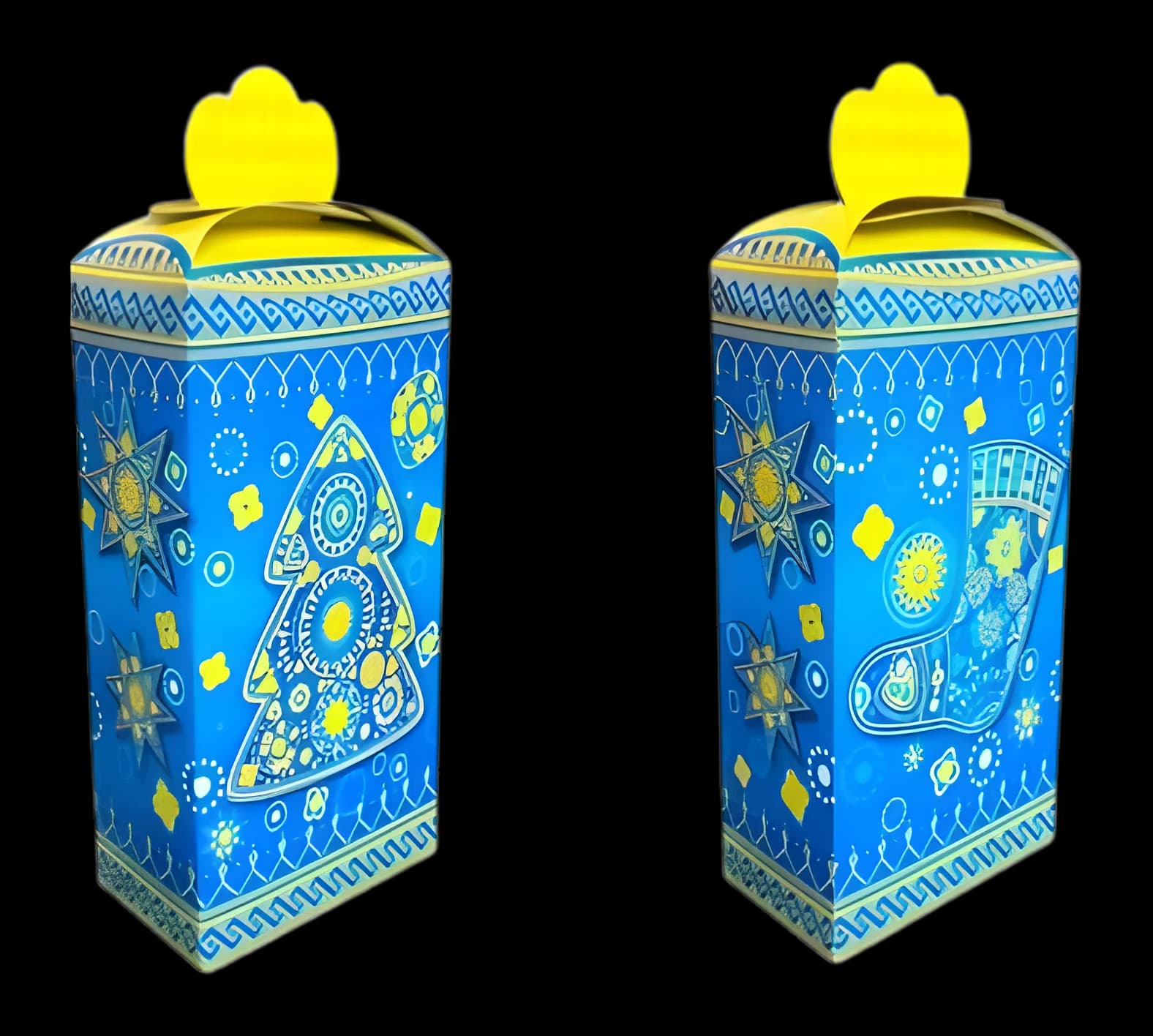 Ліхтарик жовто-блакитний